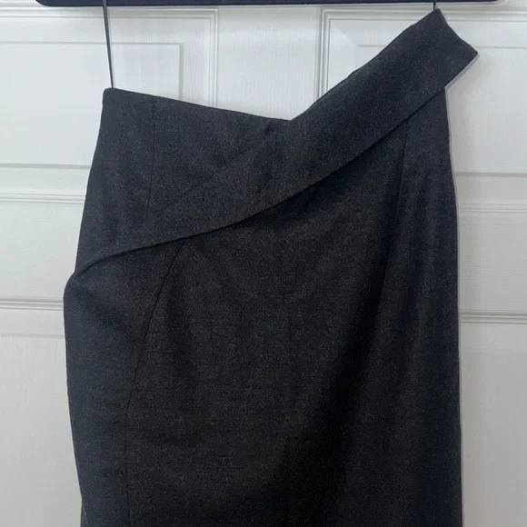 Jil Sander Asymmetrical Charcoal Skirt - Picture 5 of 9